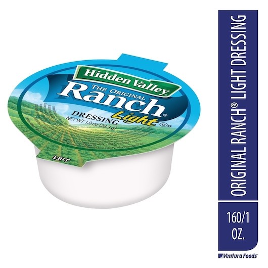 Hidden Valley Original Light Ranch Dressing, 1 Ounce, 160 Per Case