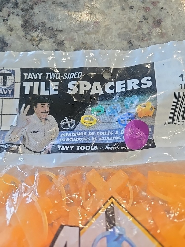 TAVY ORANGE 1/4" TWO-SIDED TILE STONE CROSS SPACERS REUSABLE 100 PACK
