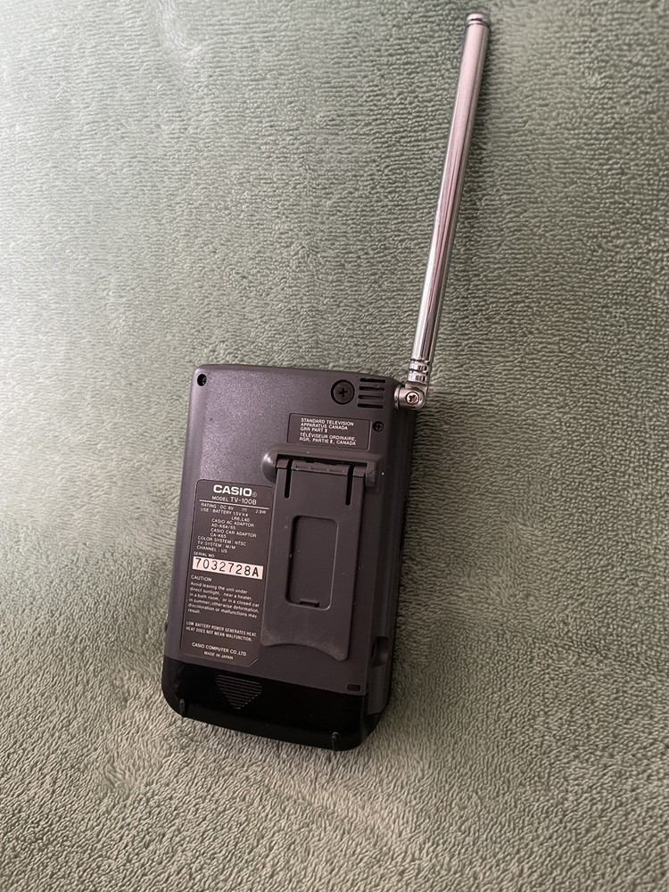 Vintage Casio Model TV-100B Handheld TV