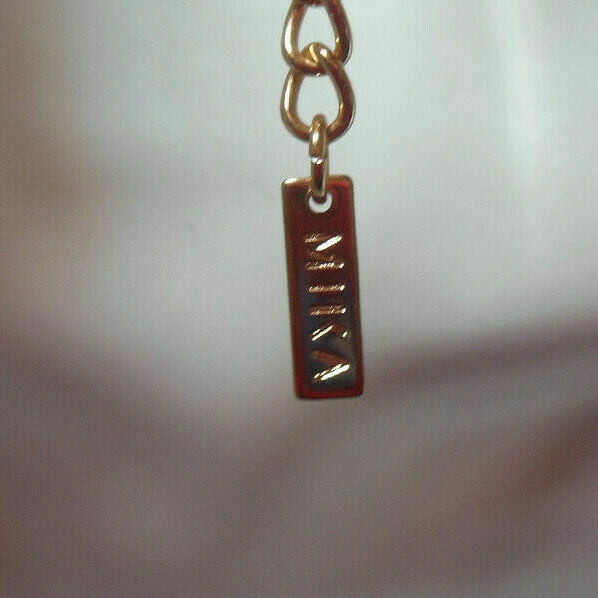 Signed Mika Blue Snake Chain Pendant Necklace