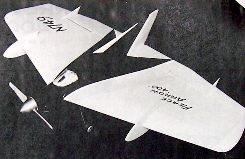 Netzband's FIERCE ARROW 400 PLAN + CONSTRUCTION ARTICLE for 38" Model Airplane