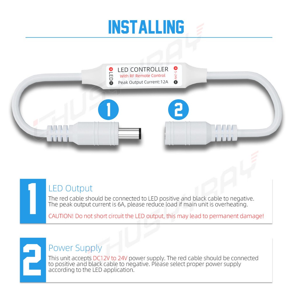RV Awning Lights 16.4ft, 12V LED Light Strip, 6000K Camper Lights, White