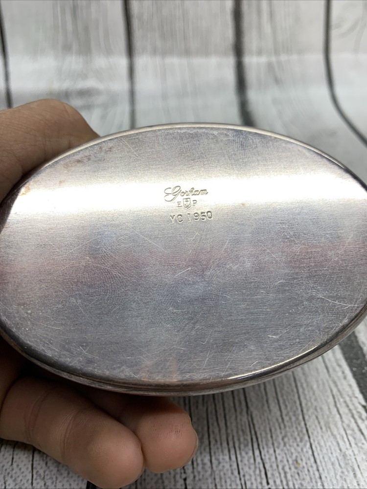 Gorham Silver EP Trinket Box YC 1950