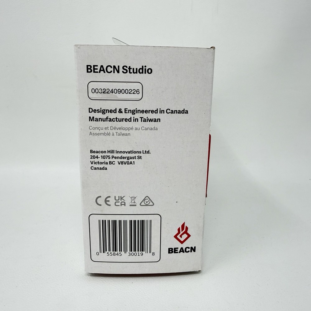 BEACN Interface Studio Creator XLR White Headphone Amp Gaming Podcast Streaming