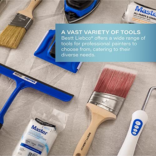552564100 Master Polyester/Nylon Thin Angle Sash Brush, 1 in.