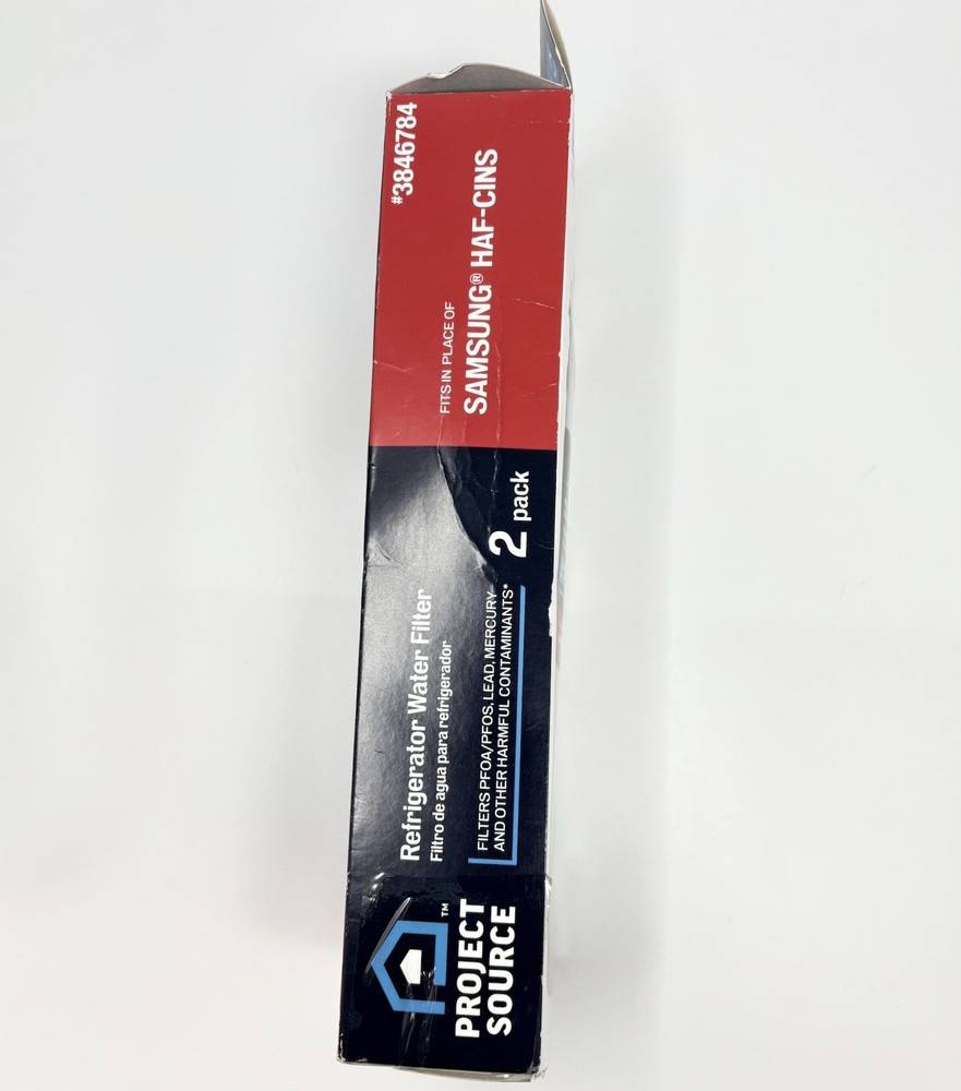 Project Source 3846784 S-2-2 Fridge Water Filter FOR Samsung HAF-CINS - 2 Pack