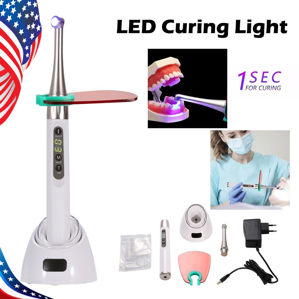 Dental iLED Curing Light Lamp Wireless 1 Second Curing 2500mw/c㎡