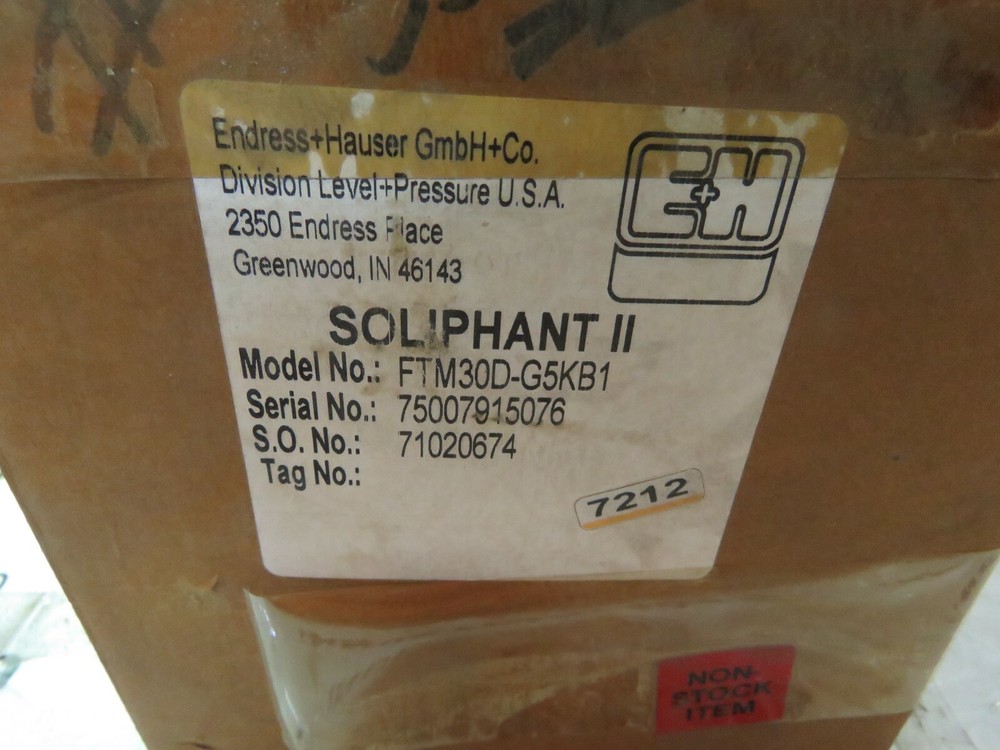 ENDRESS + HAUSER SOLIPHANT II FTM30D-G5KB1 NEW IN BOX