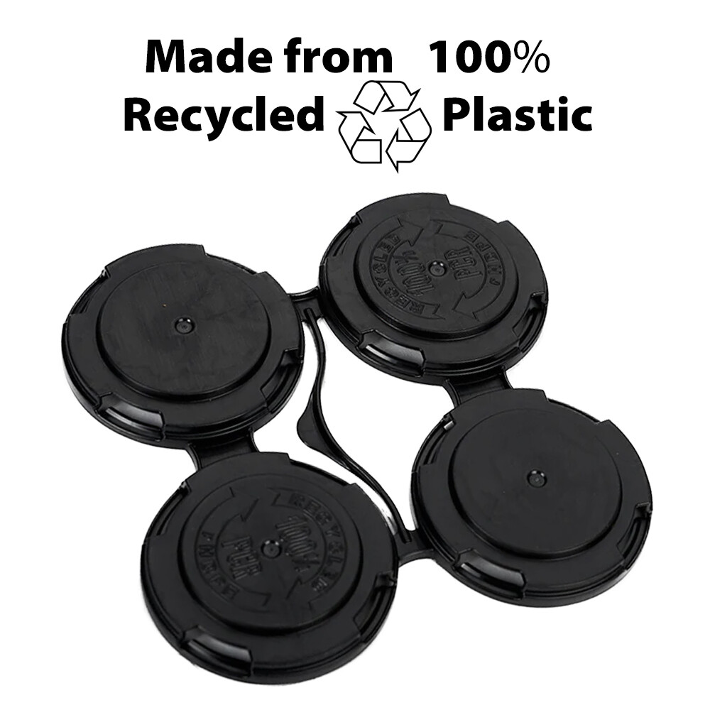 Home Brew Ohio 4 Pack Beer CAN Holder Black Standard Four-Pak Can Carrier (10