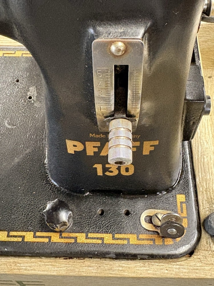 Vintage PFAFF 130 Portable Sewing Machine With Original Case Runs Great