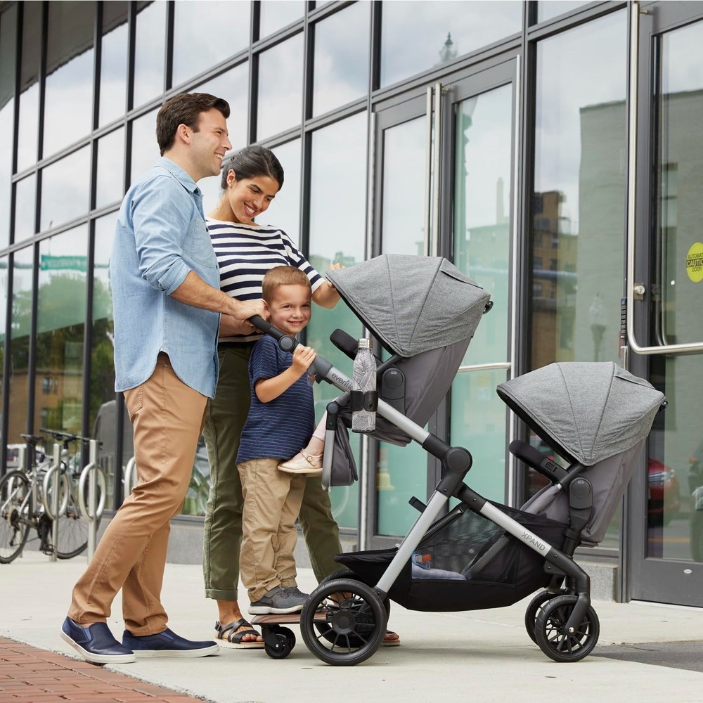 Stroller Rider Board, Convenient Riding Options, Non-Skid Surface, Smooth-Rid...