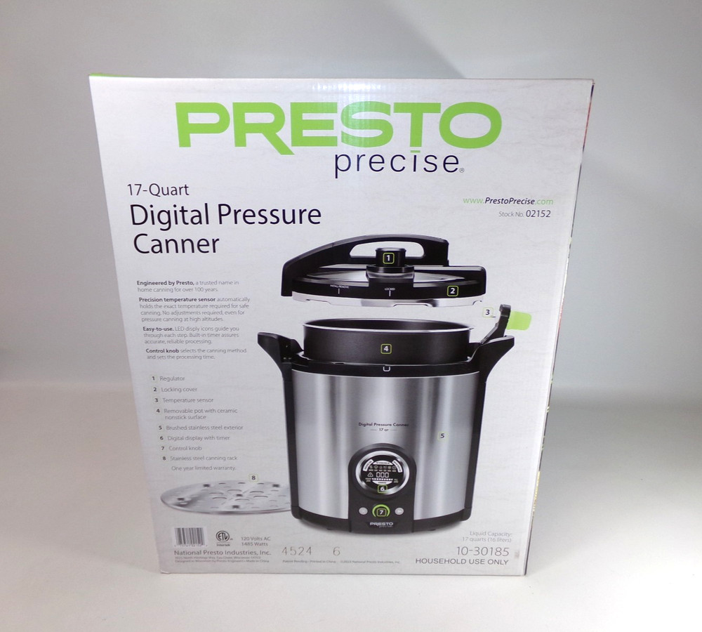 Presto Precise 17-Quart Digital Pressure Canner, 02152