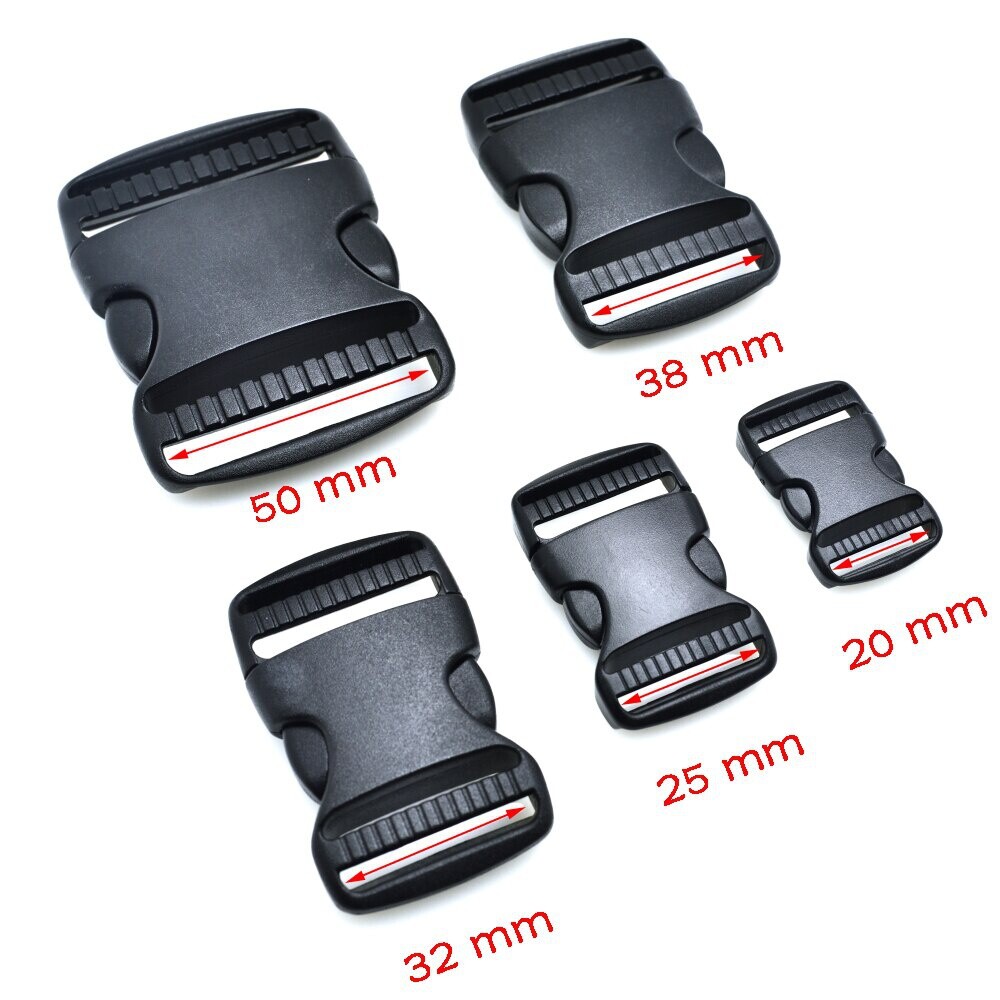 10PCS Plastic Side Release Buckles Backpack Straps Webbing Buckles for DIY Craft
