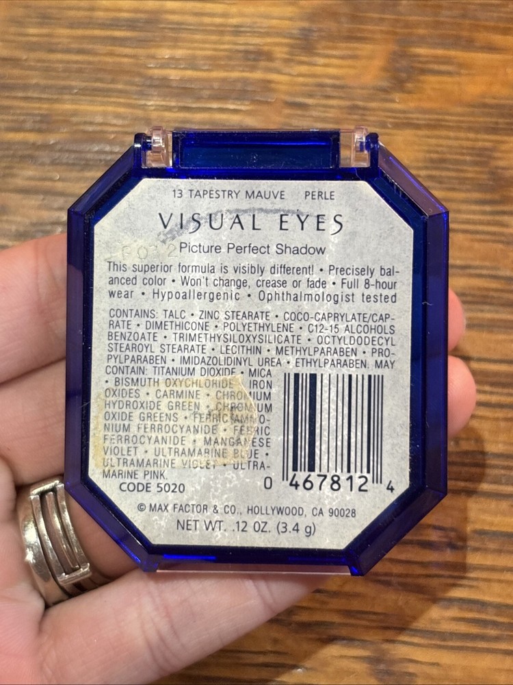 Vintage Max Factor Visual Eyes Tapestry Mauve Eye Shadow .10 oz No Applicator