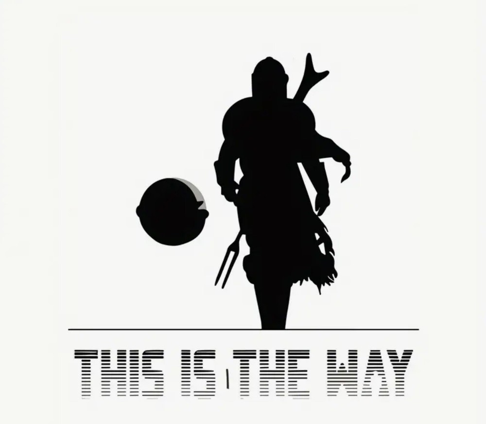 MANDALORIAN STICKER LICENSED DECAL, PLUS FREE EMBROIDERED PATCH STAR WARS DECAL