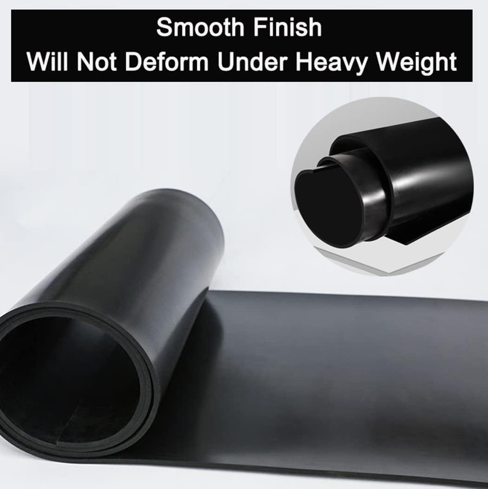 Solid Rubber Roll Sheet 3.3X9.8Ft Neoprene Rubber Rolls 1/8" Thick Heavy Duty Se