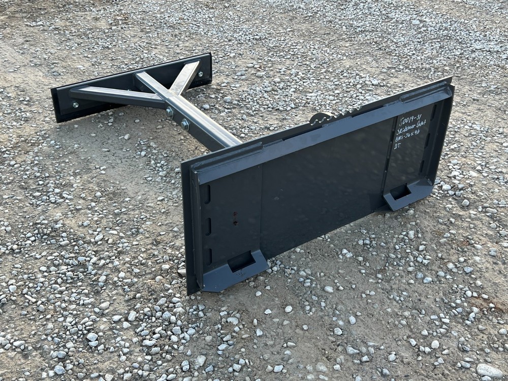 Berlon 96" Telescopic Material Pusher Scraper Attachment Fits Skid Steer QA