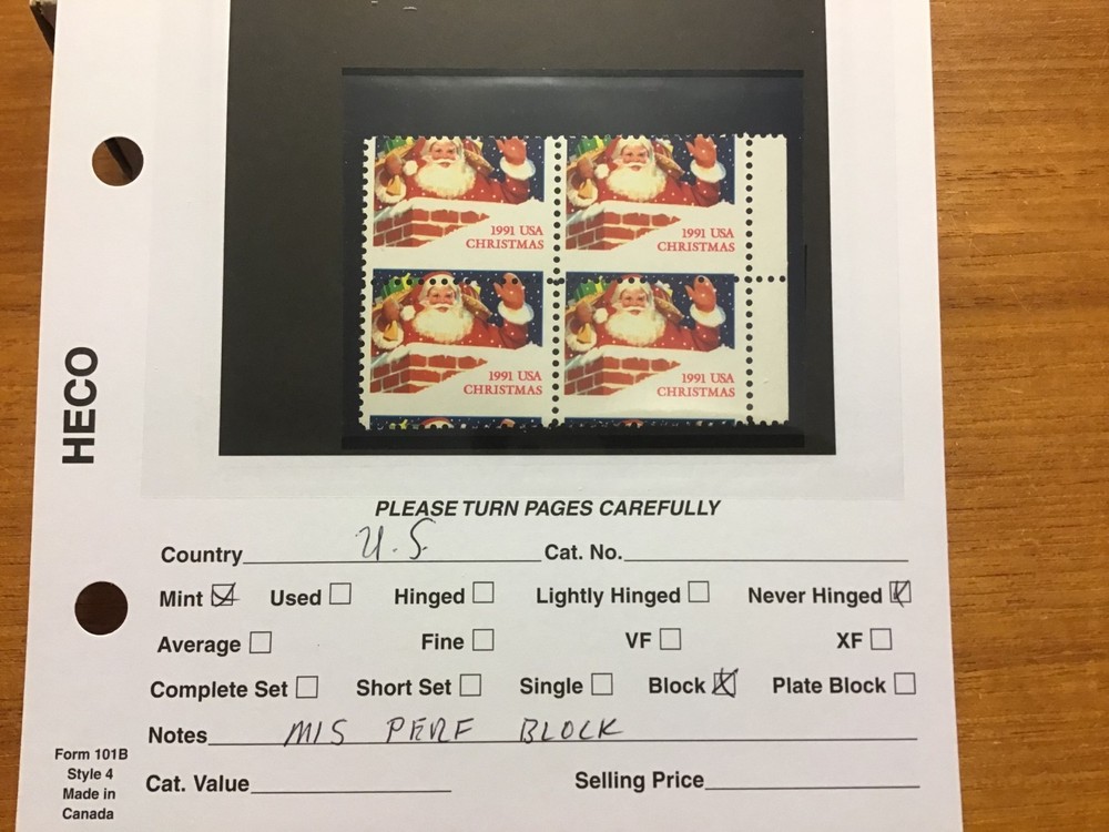 U.S. # 2579 - MISPERFED - SEE PHOTO