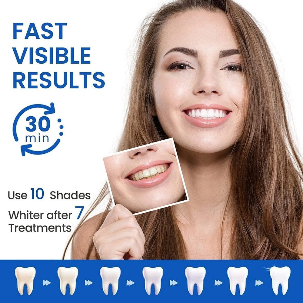 28PCS 5D Teeth Whitening Strips Tooth Rapid Bleaching White Strips Teeth White