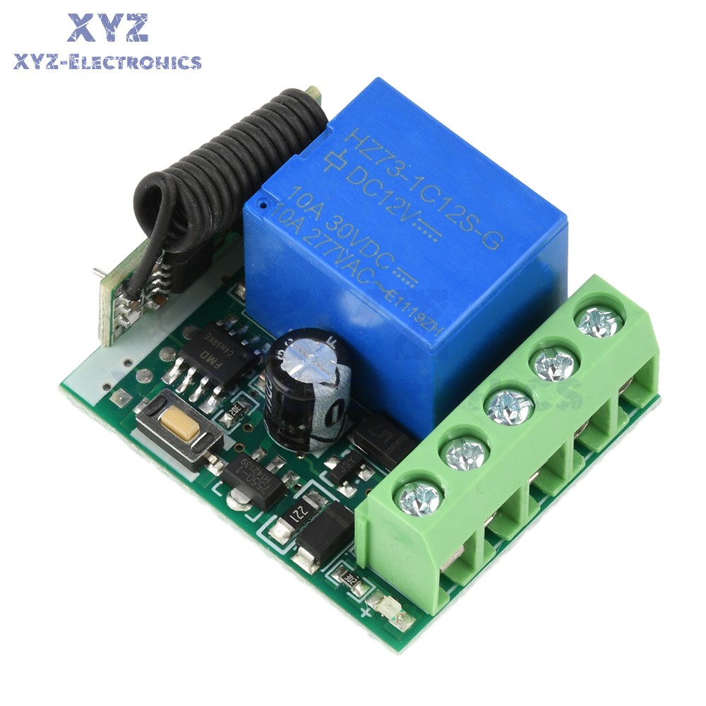 433Mhz Universal Wireless Remote Control Switch DC 12V Receiver Transmitter Set