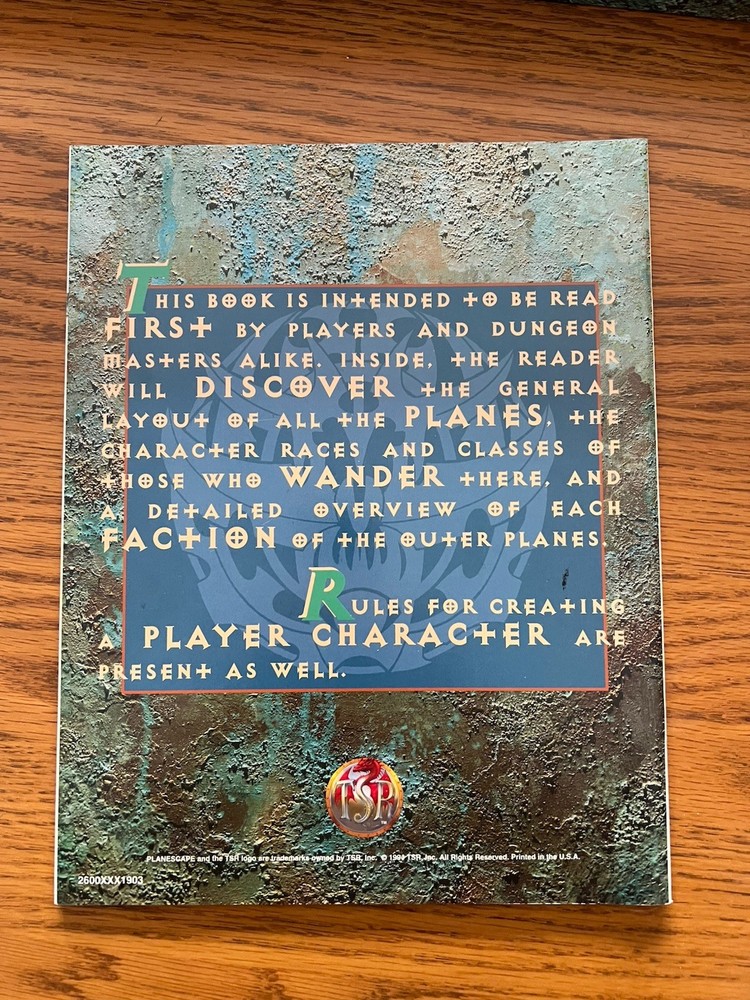 PLANESCAPE CAMPAIGN SETTING 1994 Dungeons & Dragons Boxed Set Complete & NM++!