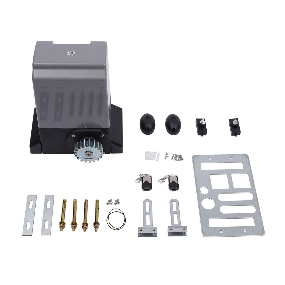 4400lbs Automatic Electric Sliding Gate Opener Motor Operator w/Remote Control