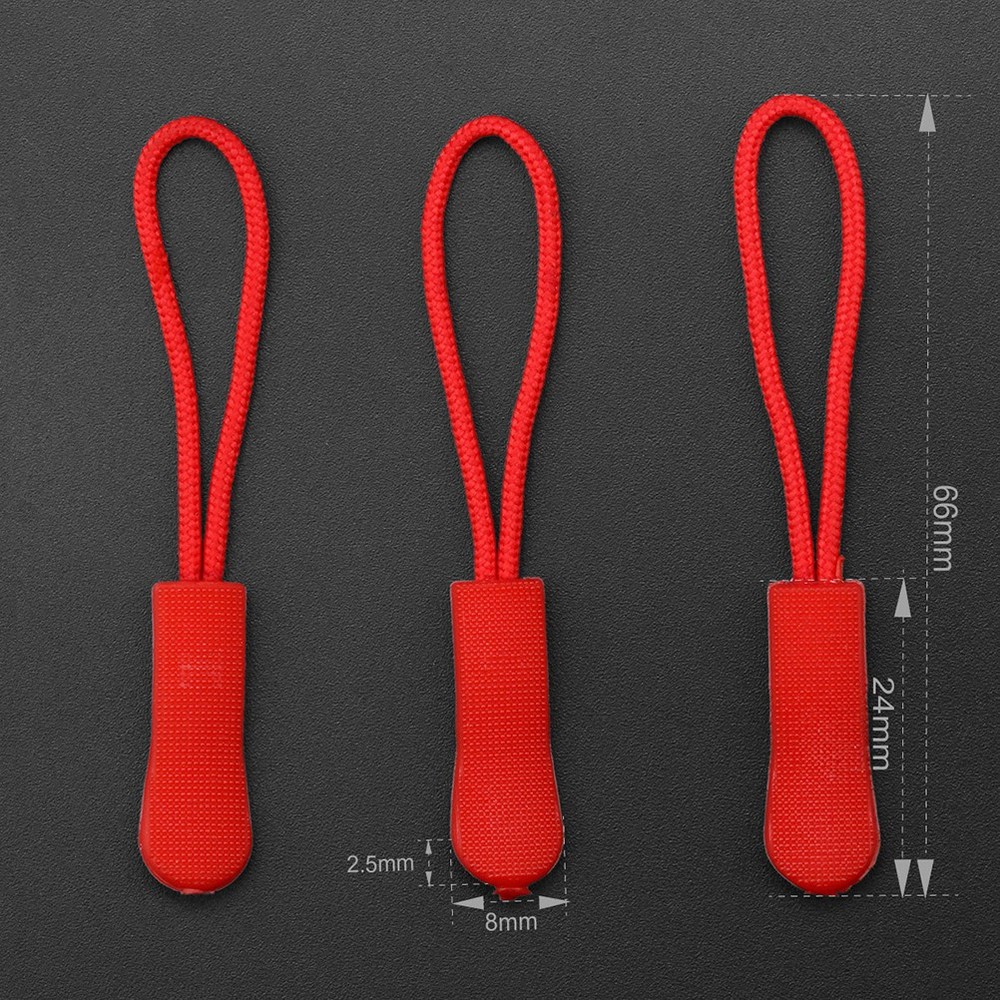 100PCS Injection Zipper Pull Head Rope TPU Pull Head Luggage Shoe Boots Apparel