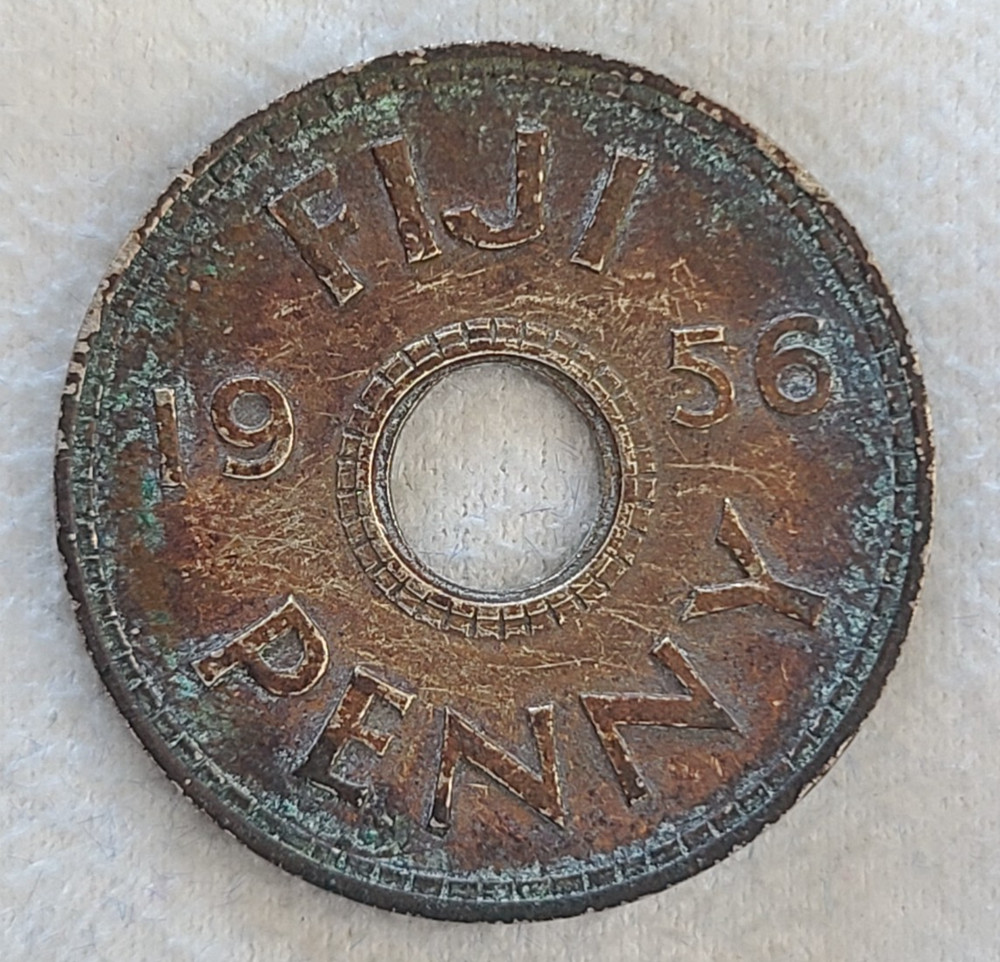 1956 Fiji penny