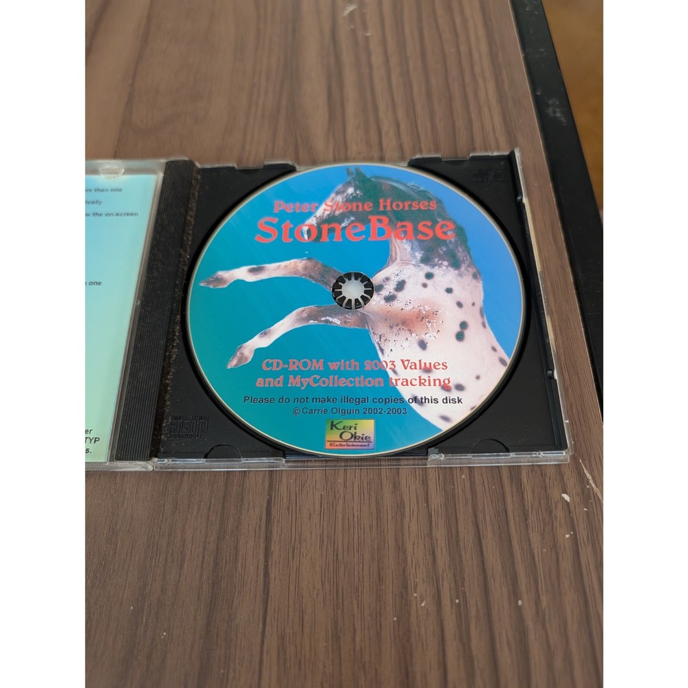 StoneBase Peter Stone Horse CD-ROM 🐴 Model Collector Database