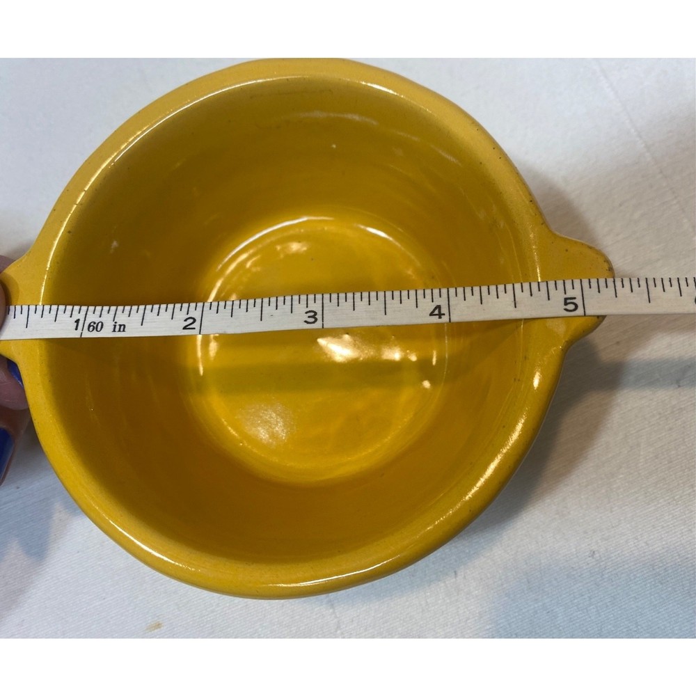 Vintage Bauer Yellow 4" Individual Baker Open Ring Ware