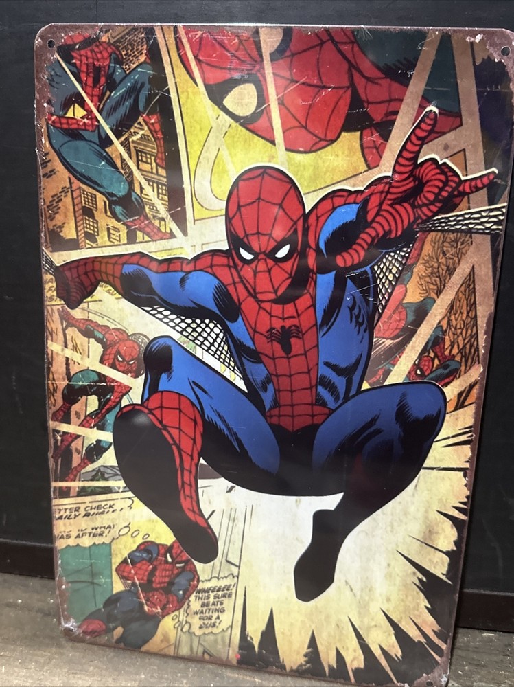 Spider-Man Small Repro Tin Sign