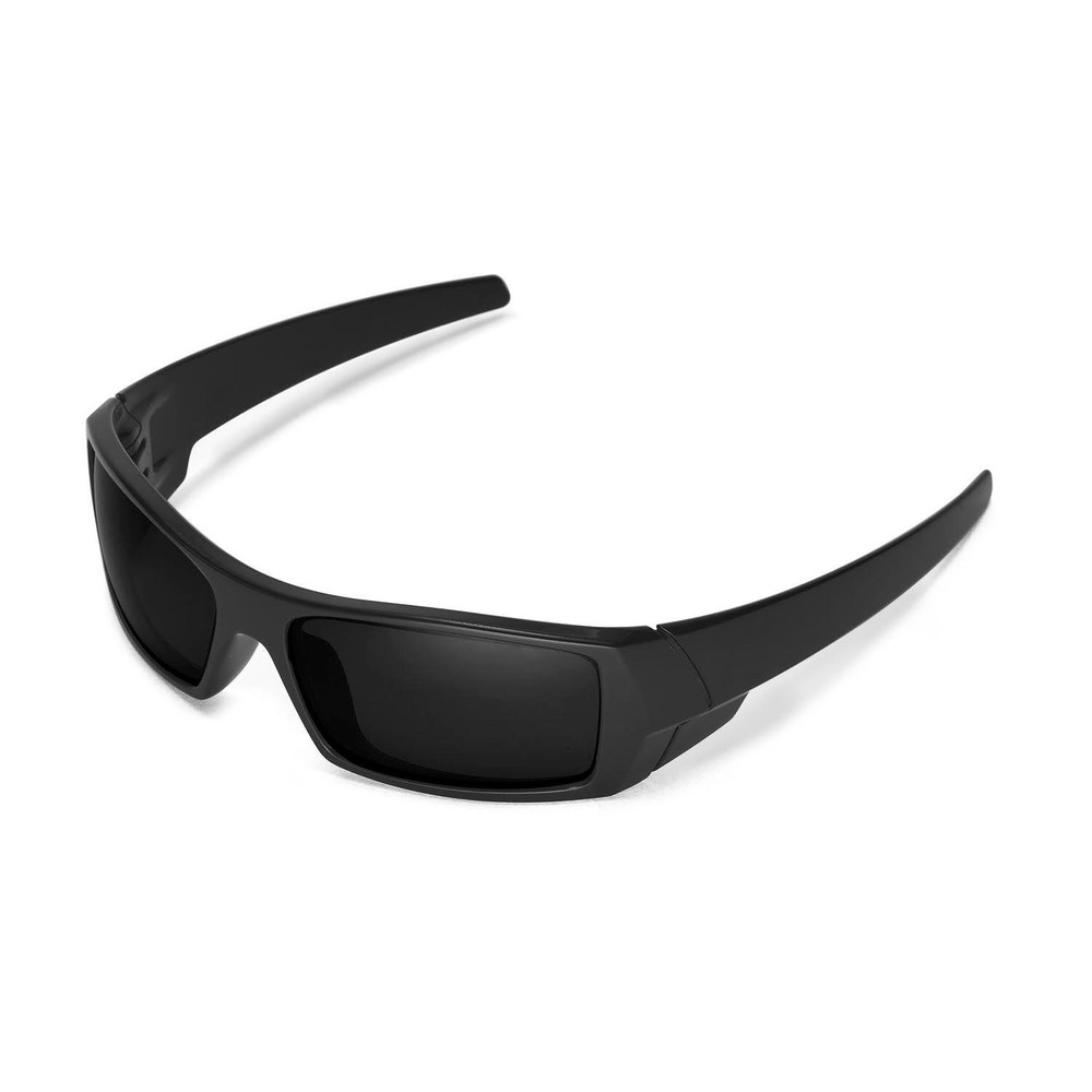 Walleva Mr.Shield Polarized Black Replacement Lenses for Oakley Flak Jacket XLJ