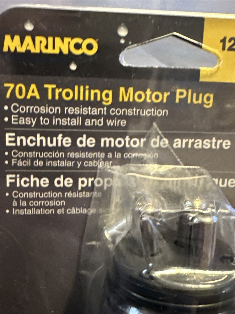 Marinco 70A Trolling Motor Plug 12VBPS3-NEW NEVER USED!!!!!!!