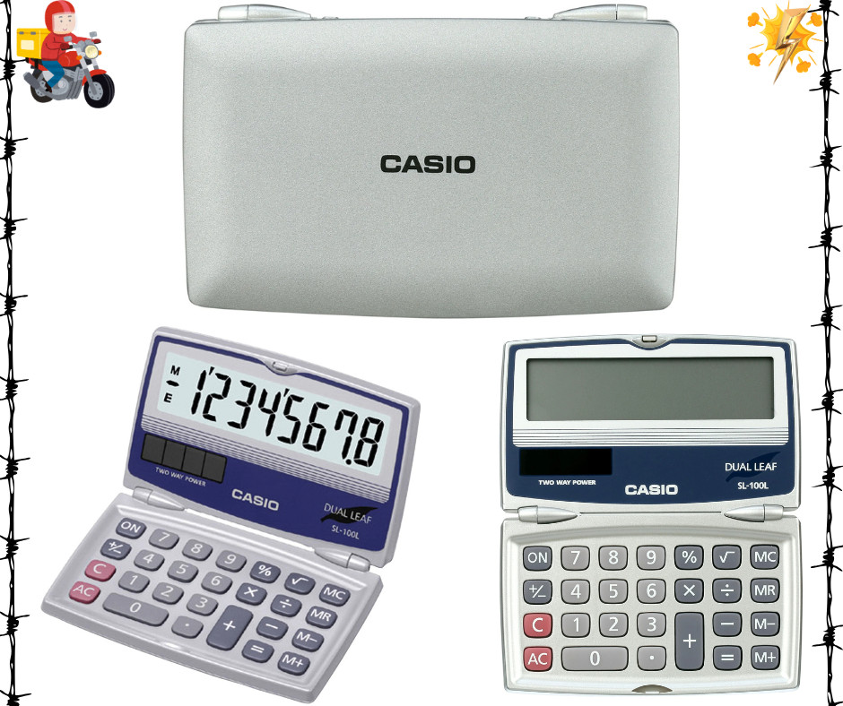 CASIO Standard Function SOLAR CALCULATOR 8-DIGITS Big Display Folding Hard Case