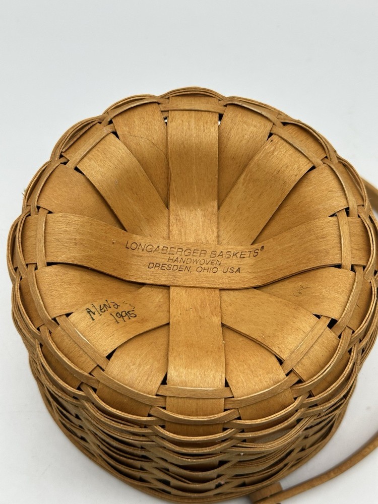 Longaberger 1995 Fruit Basket with Protector Single Handle