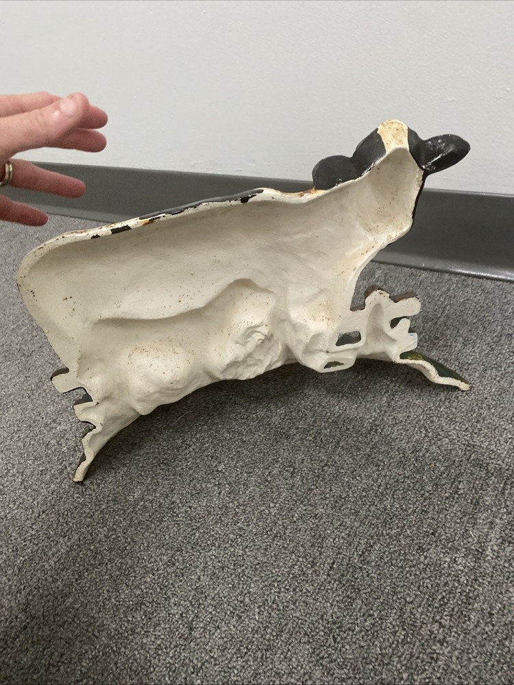 Wright Studios Cast Iron Door Stop Cow With Calf Solid Cast Iron 15"x10.5" X3.5"
