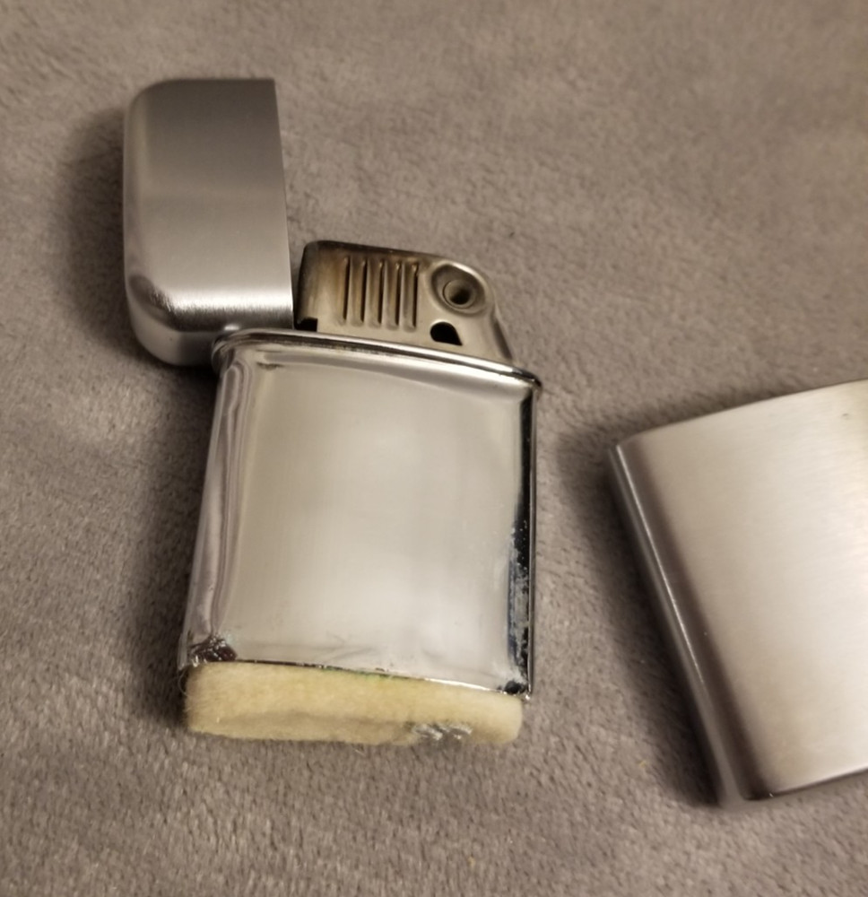 VTG Ronson Super Windlite Lighter 1960's Silver Tone USA