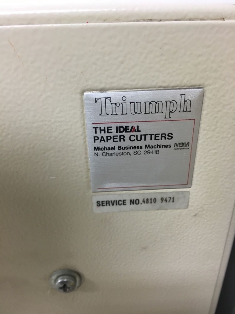 Triumph paper cutter 18" cut