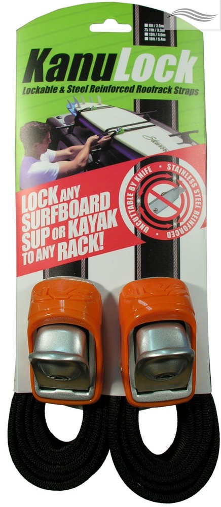 KanuLock Lockable Tie Down Straps 3.30 metres