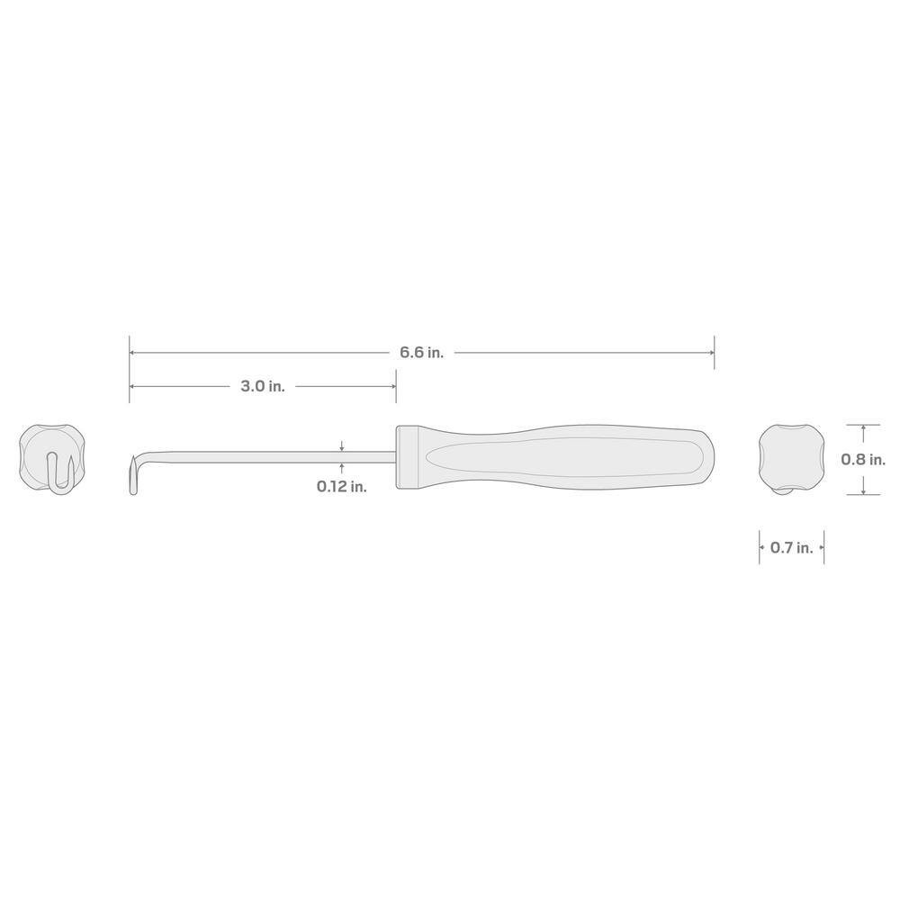 Compound Pointed Hook (1/8 X 3 In. Shank)