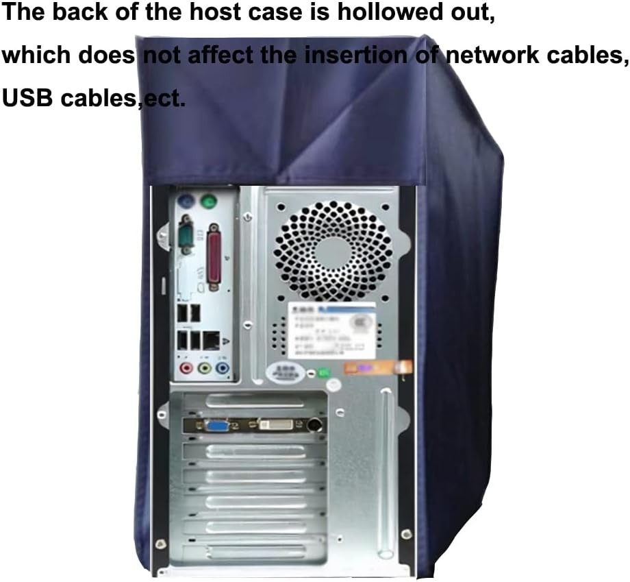 Dark Blue CPU Dust Cover - Stylish Protection for Your Computer Tower