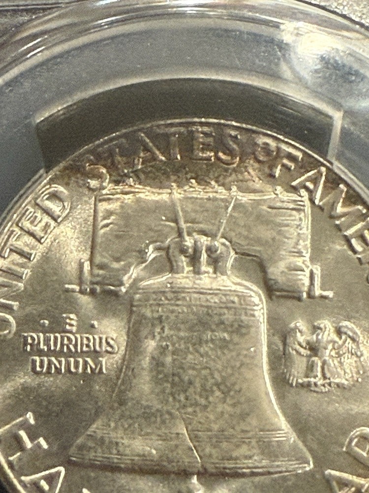 1950 Franklin Half Dollar PCGS MS65FBL Toner