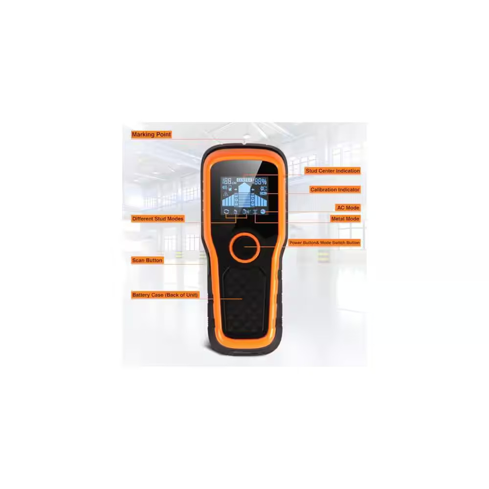 5 in 1 Multifunction Stud Finder Wall Scanner with Upgraded Smart Sensor HD LCD