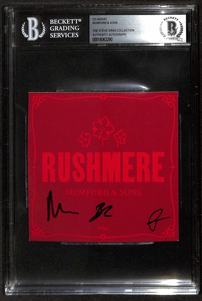 Mumford & Sons Signed Rushmere CD Insert BECKETT Marcus Mumford Auto