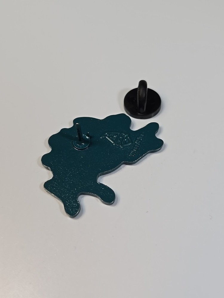 Blue Bunny Rabbit With Wind Up Key Lapel Pin