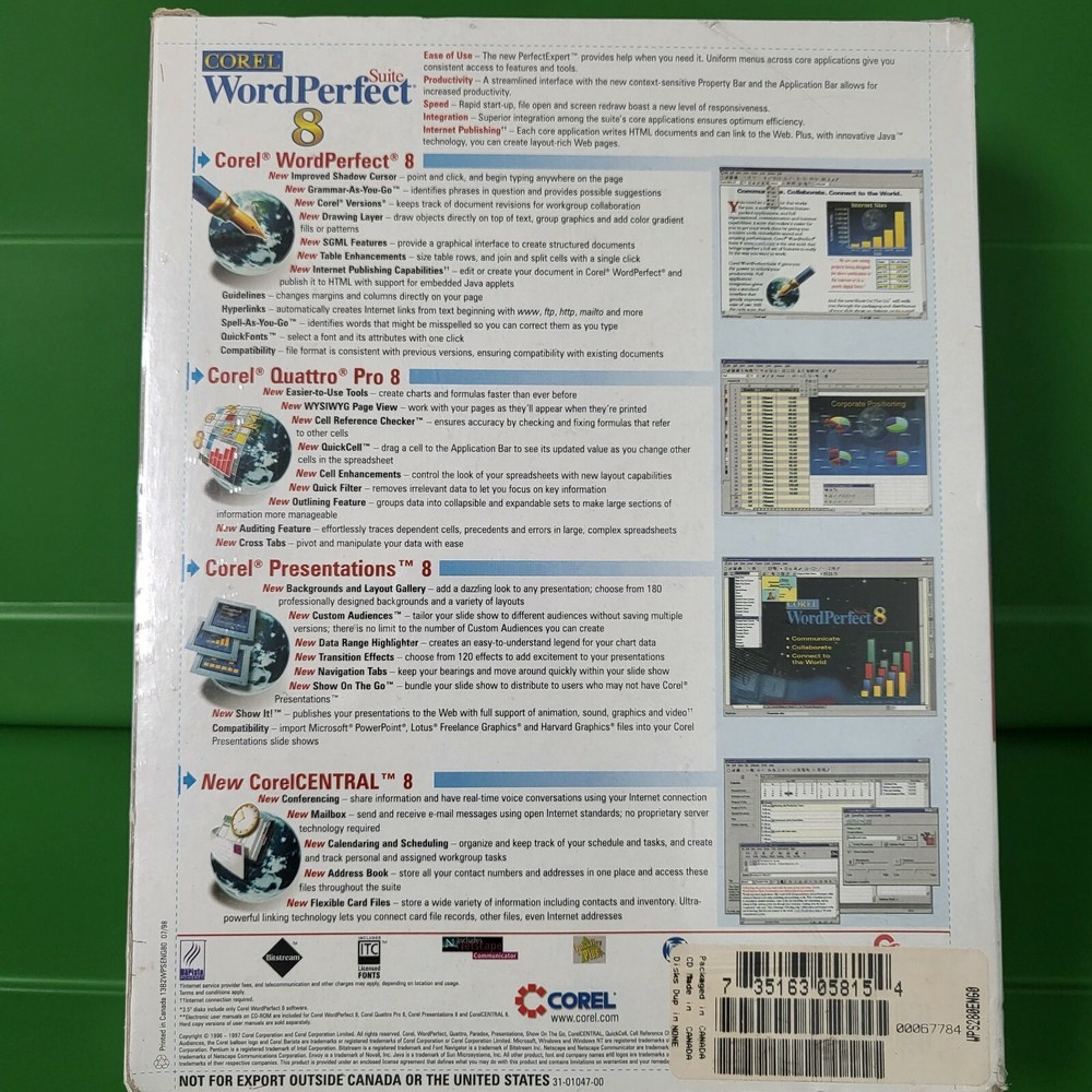 COREL WordPerfect Suite 8