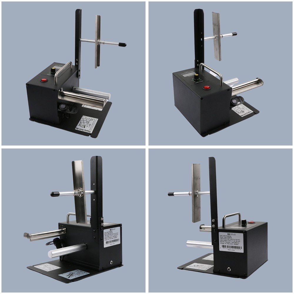 U.S. Solid Automatic Label Dispenser Speed Adjustable w/ Counter 10-115 MM Width