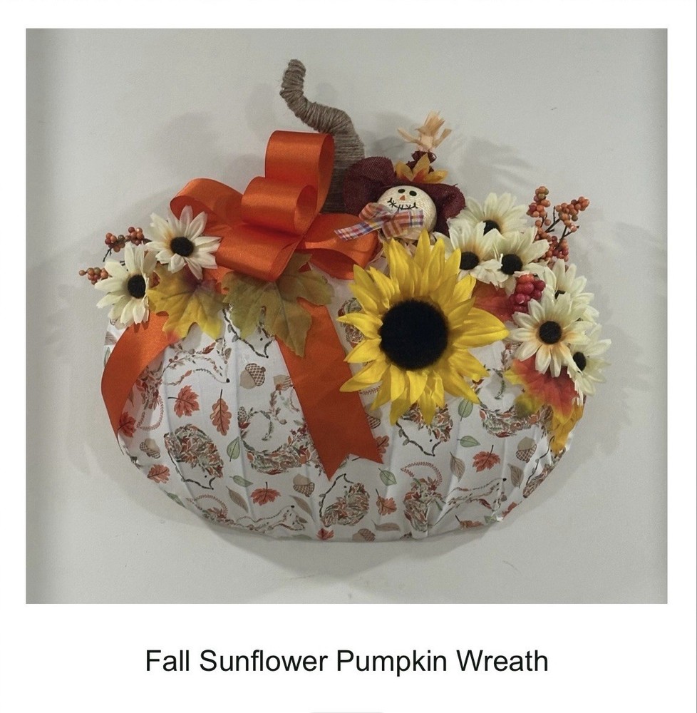 FALL SUNFLOWER PUMPKIN WREATH