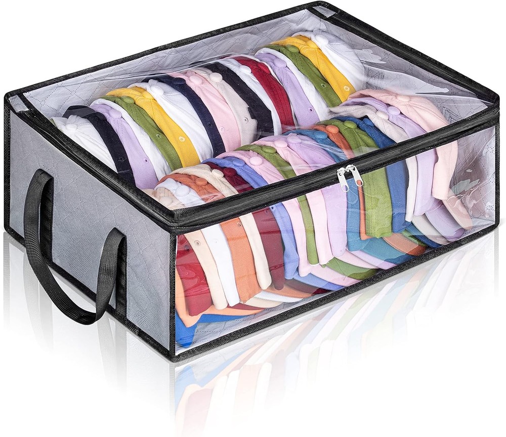 Hat Storage for Baseball Caps Organizer Holds 40 Hats