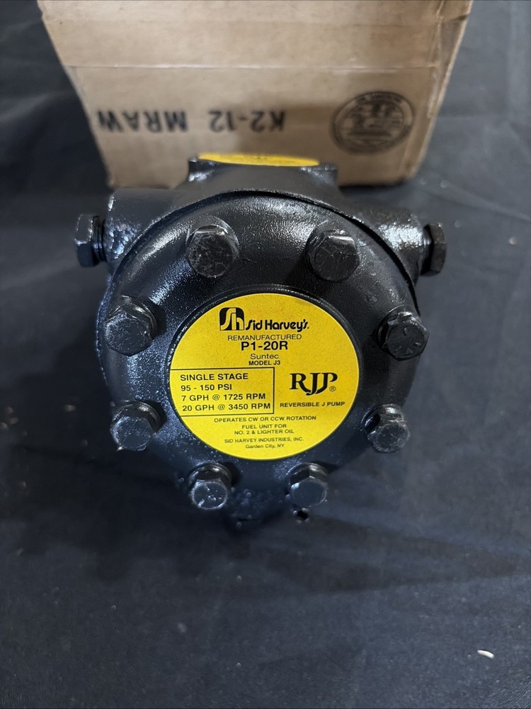 SID HARVEY'S P1-20R Model J3 Oil Pump / Fuel Unit Single Stage